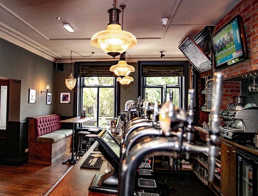 The main bar area during a full venue hire