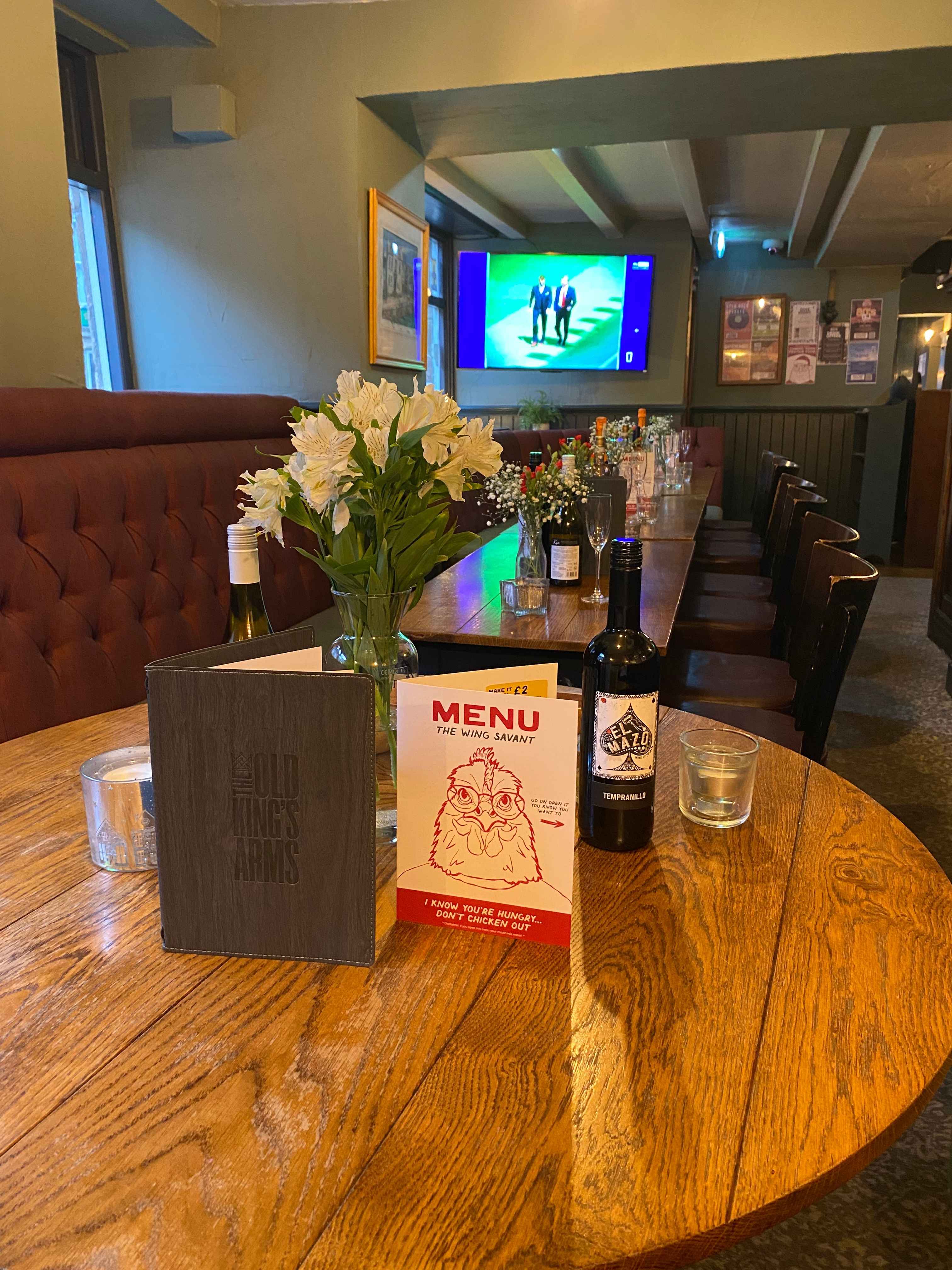 Screen and seating area in The Lookout